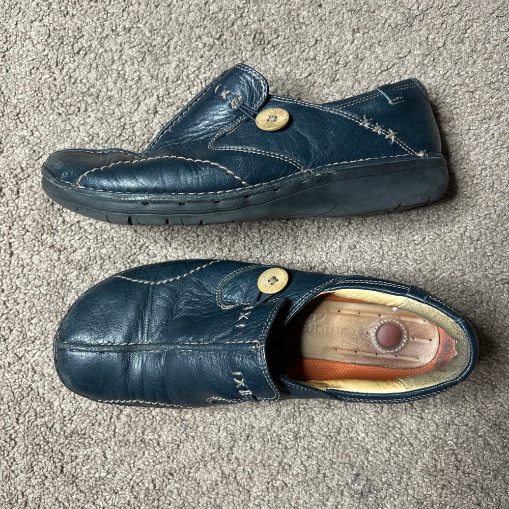 Clarks Unstructured Un.Loop Womans 7w Leather Sli… - image 1